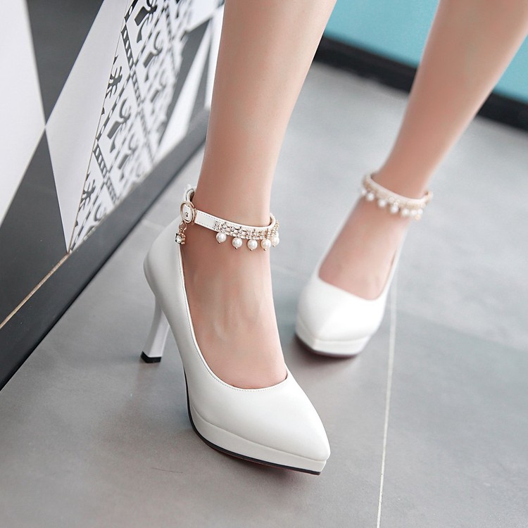 Sweet Mary Jane Mid Heel Office Shoes