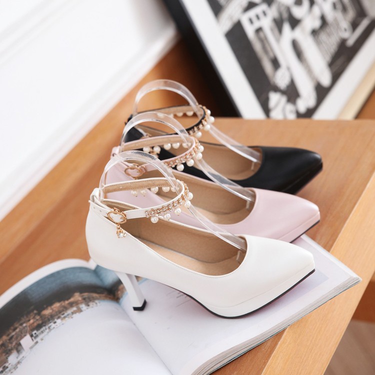 Sweet Mary Jane Mid Heel Office Shoes