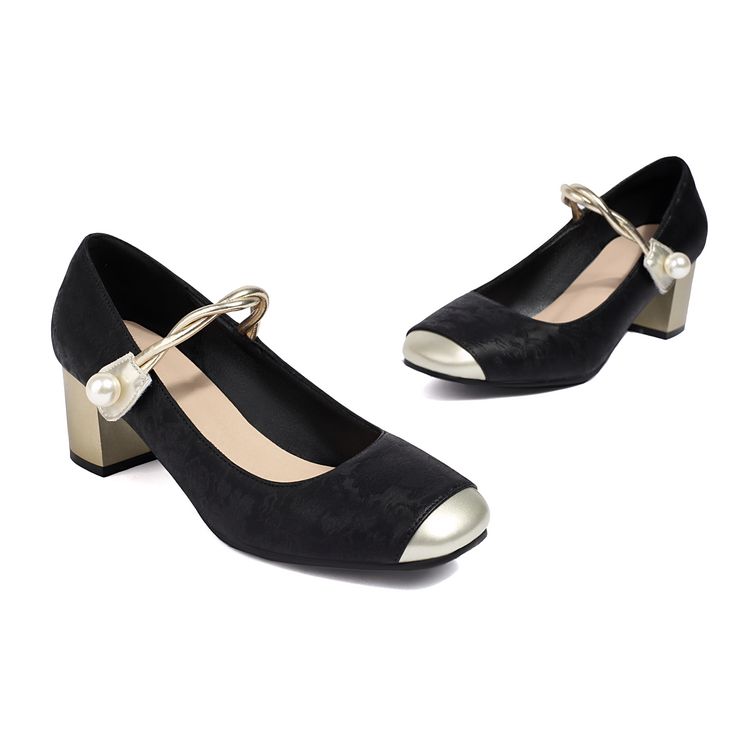 Women's Fashion Flat Shoes with Buckle Strap and Round Toe