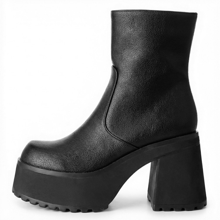 20260106012932032_750.jpg Women's Square Toe Platform Mid-Calf Boots with Side Zipper